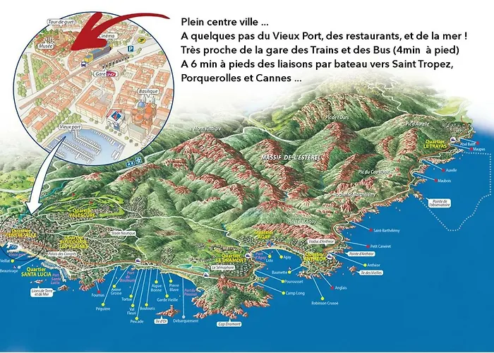 Appartement Duplex Liberte Plein Centre Saint-Raphaël